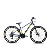 Kinderfahrrad grau 26 Zoll – Jugendrad für Teenager mit sportlicher Ausstattung
